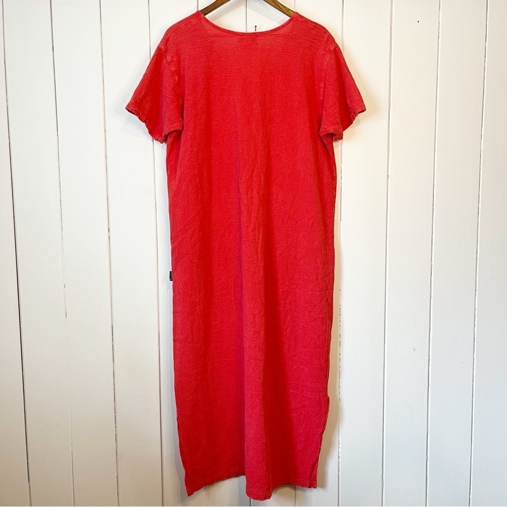 Vintage EzzE Wear Carribean Cotton Resort Collection Coral Maxi Dress. - Picture 10 of 10